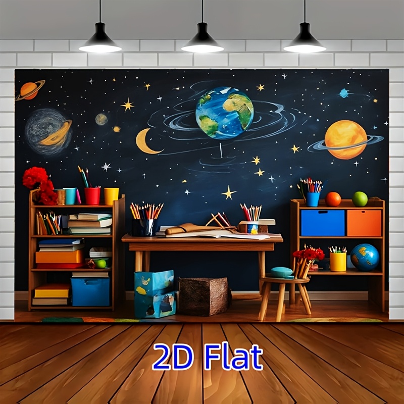 Science Nursery - Astronomiczny mural na płótnie do klasy