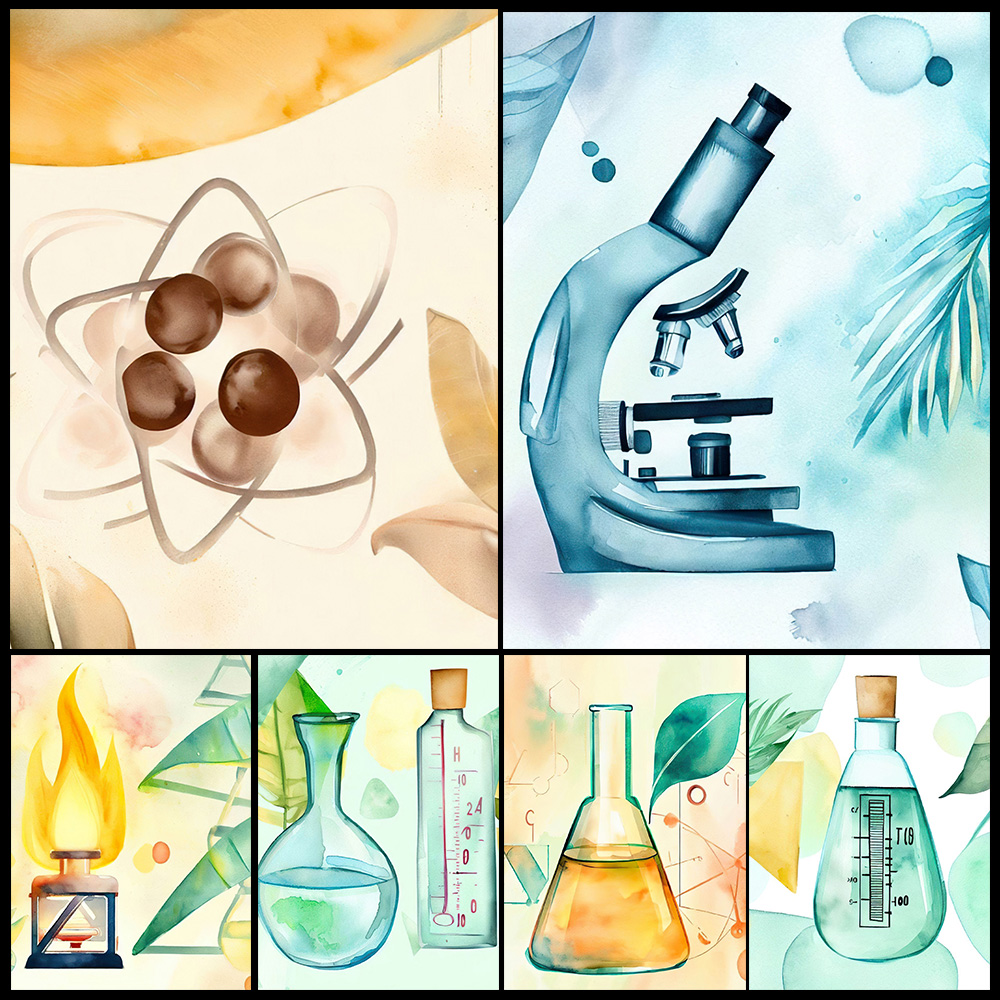 Science Nursery - Plakat do pokoju dziecięcego z motywem