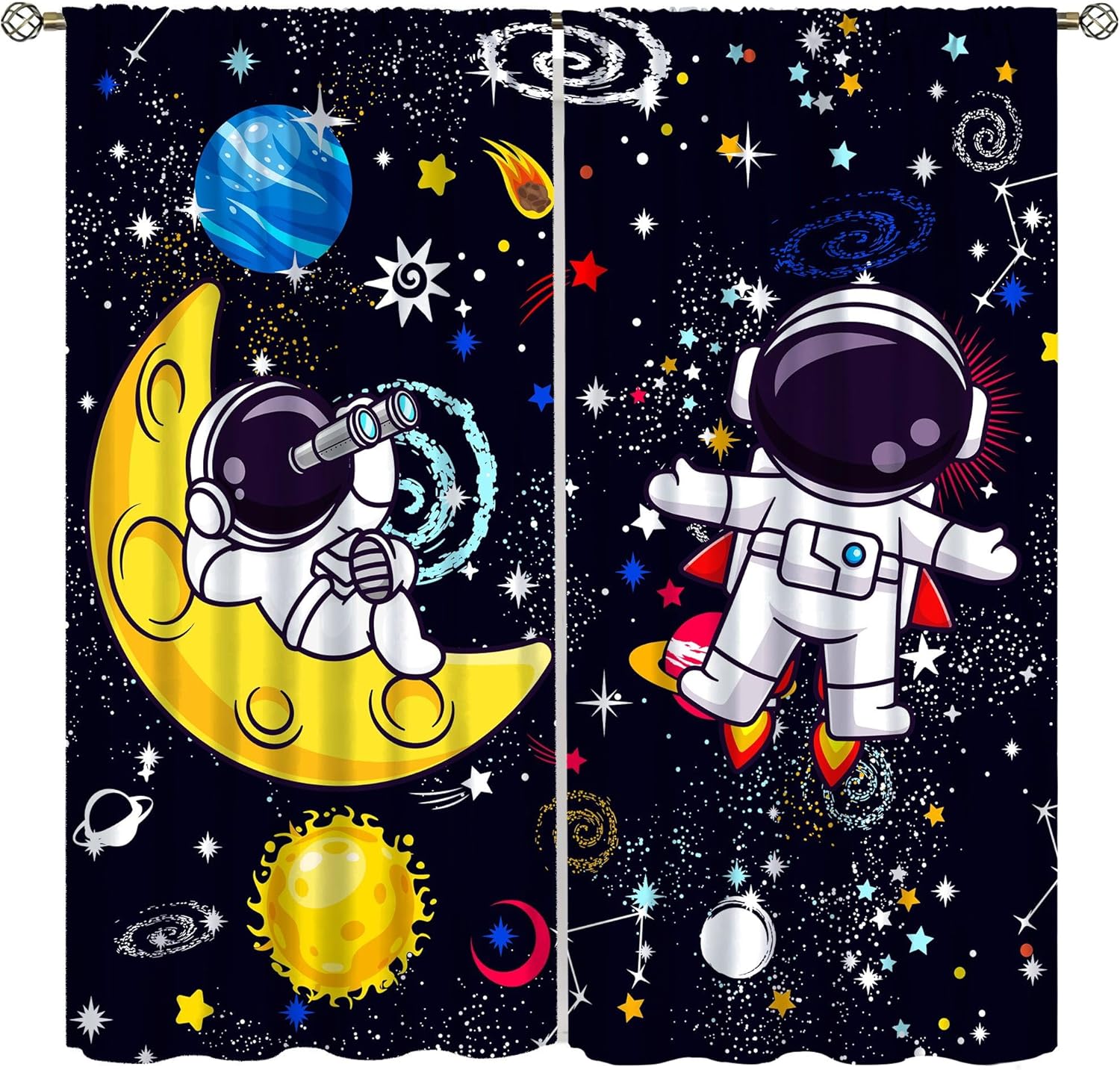 Science Nursery - Dekoracja Ścienna Galaxy Science, Zasłona Boho