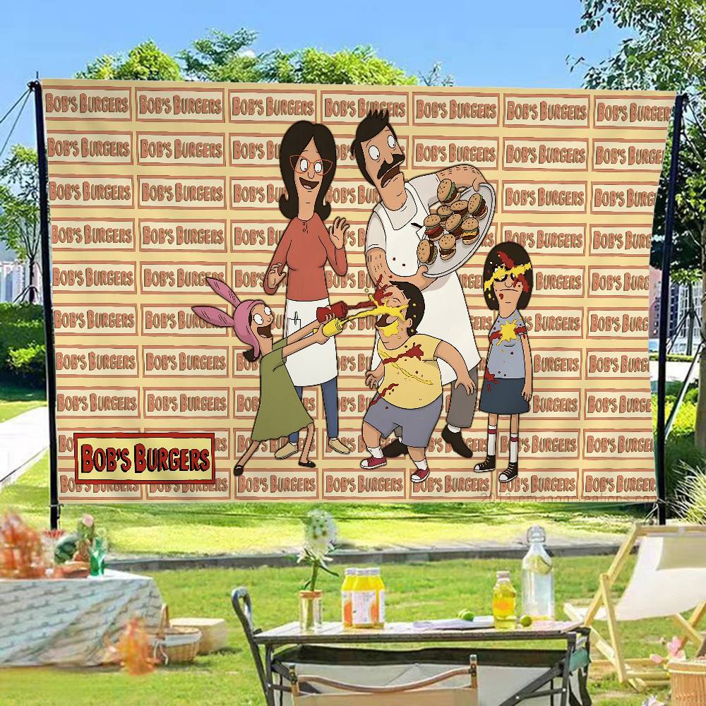 Science Bob - BobS-Burgers Anmie Drukowana Duża Flaga Sztuka