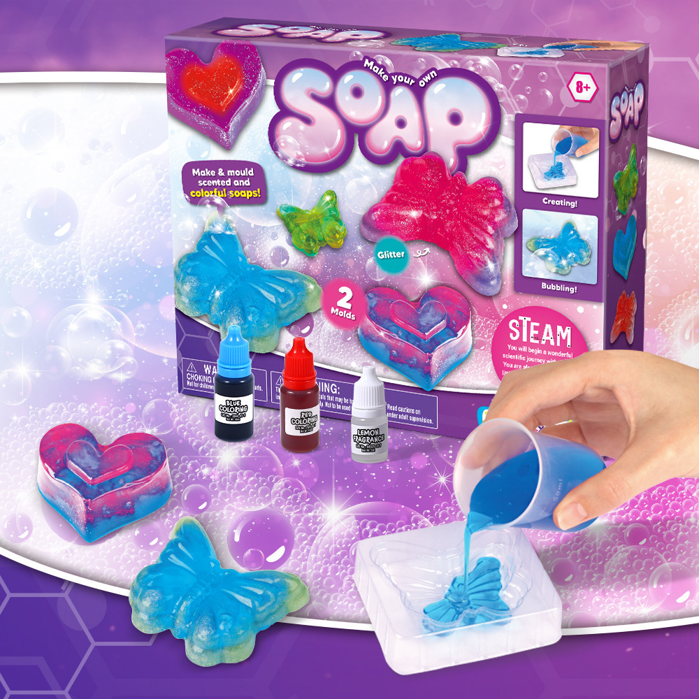 Science Toys Diy - Zestaw do samodzielnego wytwarzania mydła, zestaw
