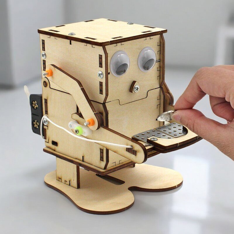 Drewniany Robot do Składania D – Science Project Robot recenzja i cena