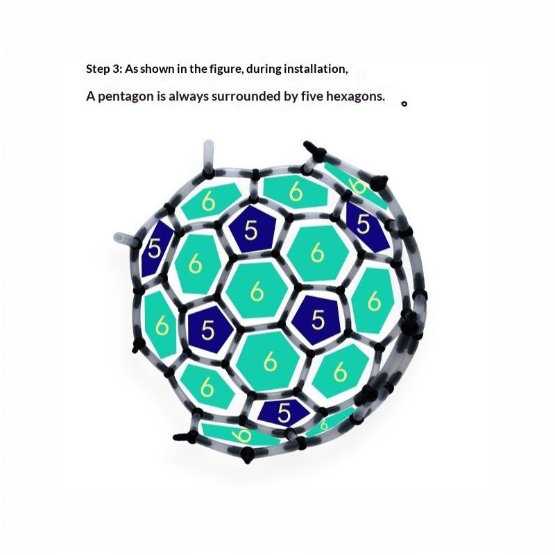 Zestaw STEM DIY Tensegrity C60 – Science Toys Diy recenzja i cena